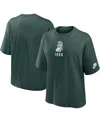 Nike Women's Green Michigan State Spartans Boxy Legacy Established T-shirt In Green