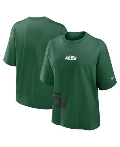 Nike Women's Green New York Jets Boxy T-shirt