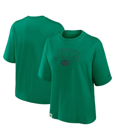 Nike Women's Green New York Jets Glory Arch Boxy T-shirt