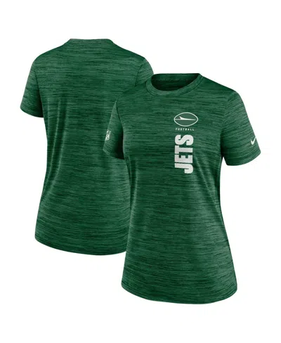 Nike Women's Green New York Jets Velocity Performance T-shirt