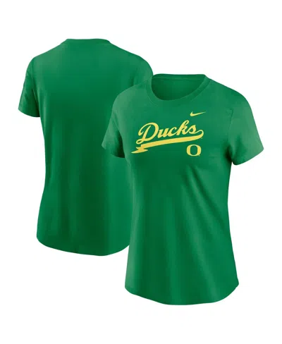 Nike Green Oregon Ducks Local Script T-shirt