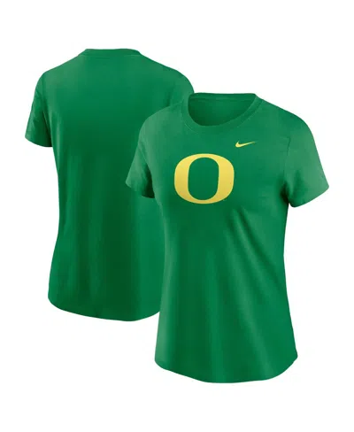 Nike Women's Green Oregon Ducks Primetime Evergreen Logo T-shirt