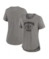 Nike Women's Heather Charcoal St. Louis Cardinals 2024 Rickwood Classic Tribute Tri-blend Scoop Neck T-sh In Heather Gray