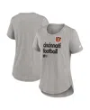 Nike Women's Heather Gray Cincinnati Bengals Fashion Tri-blend T-shirt In Heather Gray