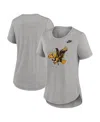 Nike Women's Heather Gray Iowa Hawkeyes Legacy Tri-blend T-shirt In Heather Gray
