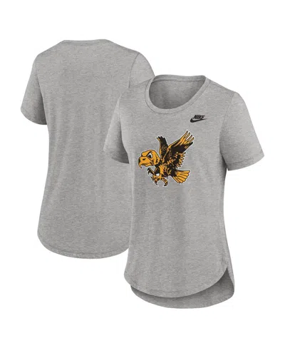 Nike Women's Heather Gray Iowa Hawkeyes Legacy Tri-blend T-shirt