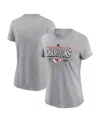 Nike Women's Heather Gray Kansas City Chiefs 2024 Afc Champions Locker Room Trophy Collection T-shirt In Heather Gray