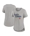 Nike Heather Gray Minnesota Twins Script Tri-blend T-shirt In Gray