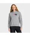 Nike Women's Heather Gray New England Patriots Club Fleece Pullover Hoodie In Gray