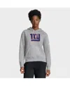 Nike Women's Heather Gray New York Giants Club Fleece Pullover Hoodie In Gray