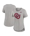 Nike Women's Heather Gray Oklahoma Sooners Legacy Tri-blend T-shirt In Heather Gray
