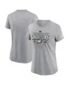 Nike Women's Heather Gray Philadelphia Eagles 2024 Nfc Champions Locker Room Trophy Collection T-shirt In Heather Gray