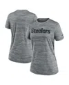 Nike Heather Gray Pittsburgh Steelers Velocity Performance T-shirt In Gray