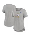 Nike Women's Heather Gray Ucla Bruins Legacy Tri-blend T-shirt In Heather Gray
