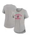 Nike Heather Gray Washington Nationals Hot Prospect Tri-blend T-shirt