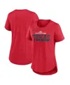 Nike Women's Heather Red 2024 Mlb All-star Game Tri-blend T-shirt In Heather Red