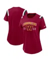 Nike Women's Heather Red Washington Commanders Historic Slub Fashion T-shirt In Heather Red