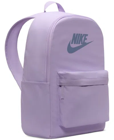 Nike Unisex Heritage Backpack (25l) In Lilac Bloom,lilac Bloom,(ashen Slate)