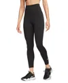 Nike Women's Therma-fit One High-waisted 7/8 Leggings In Black,white