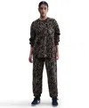 Nike Women's  Sportswear Phoenix Fleece High-waisted Oversized Printed Sweatpants In Animal Print