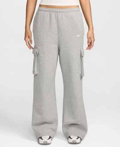 Nike Women's High-waisted Oversized Cargo Pants In Gray