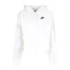 Nike Women's Hoodie Sportswear Club Fleece Oversized Hoodie Ssnl White/black In White
