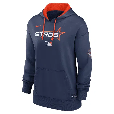 Nike Women's Houston Astros Authentic Collection City Connect  Therma Mlb Pullover Hoodie In Blue