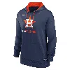 Nike Women's Houston Astros Authentic Collection  Therma Mlb Pullover Hoodie In Blue