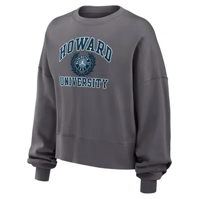Nike Women's Howard Jordan College Crew-neck Sweatshirt In Grey