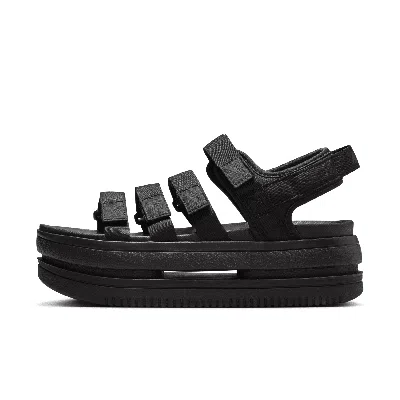 Nike Icon Classic Platform Sandal In Black