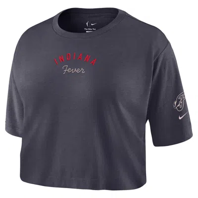 Nike Women's Indiana Fever Cropped T-shirt In Blue
