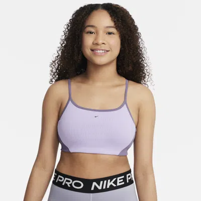 Nike Kids' Women's Indy Girls' Sports Bra In Purple