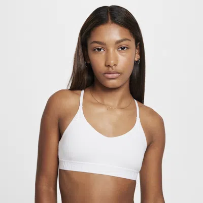 Nike Kids' Women's Indy Girls' Sports Bra In White