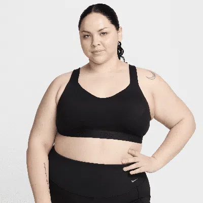Nike Women's Indy High Support Padded Adjustable Sports Bra (plus Size) In Black,black,black
