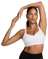 Nike Indy Dri-fit High Support Sports Bra In White,stone Mauve