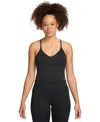 Nike Women's Indy Light-support Padded Sports Bra Tank Top In Black,white