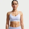 Nike Dri-fit Indy Light Support Bra In Blue