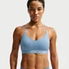 Nike Women's Indy Light Support Padded Adjustable Sports Bra In Blue