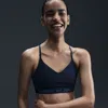 Nike Women's Indy Light Support Padded Adjustable Sports Bra In Blue