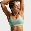 Nike Women's Indy Light Support Padded Adjustable Sports Bra In Green