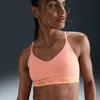 Nike Women's Indy Light Support Padded Adjustable Sports Bra In Orange