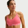 Nike Women's Indy Light Support Padded Adjustable Sports Bra In Pink