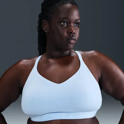 Nike Women's Indy Light Support Padded Adjustable Sports Bra (plus Size) In Blue