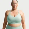 Nike Women's Indy Light Support Padded Adjustable Sports Bra (plus Size) In Green