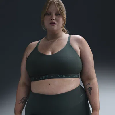 Nike Women's Indy Light Support Padded Adjustable Sports Bra (plus Size) In Green