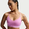 Nike Women's Indy Light Support Padded Adjustable Sports Bra In Pink