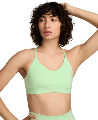 Nike Women's Indy Light-support Padded Adjustable Sports Bra In Green