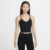 Nike Women's Indy Light-support Padded Sports Bra Tank Top In Black,white