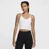 Nike Women's Indy Light-support Padded Sports Bra Tank Top In White