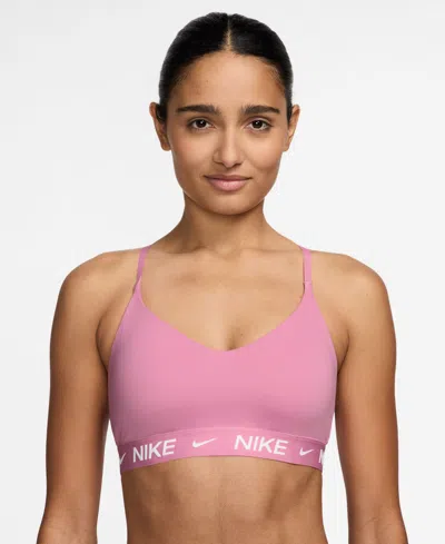Nike Women's Indy Light-support Padded Sports Bra In Pink